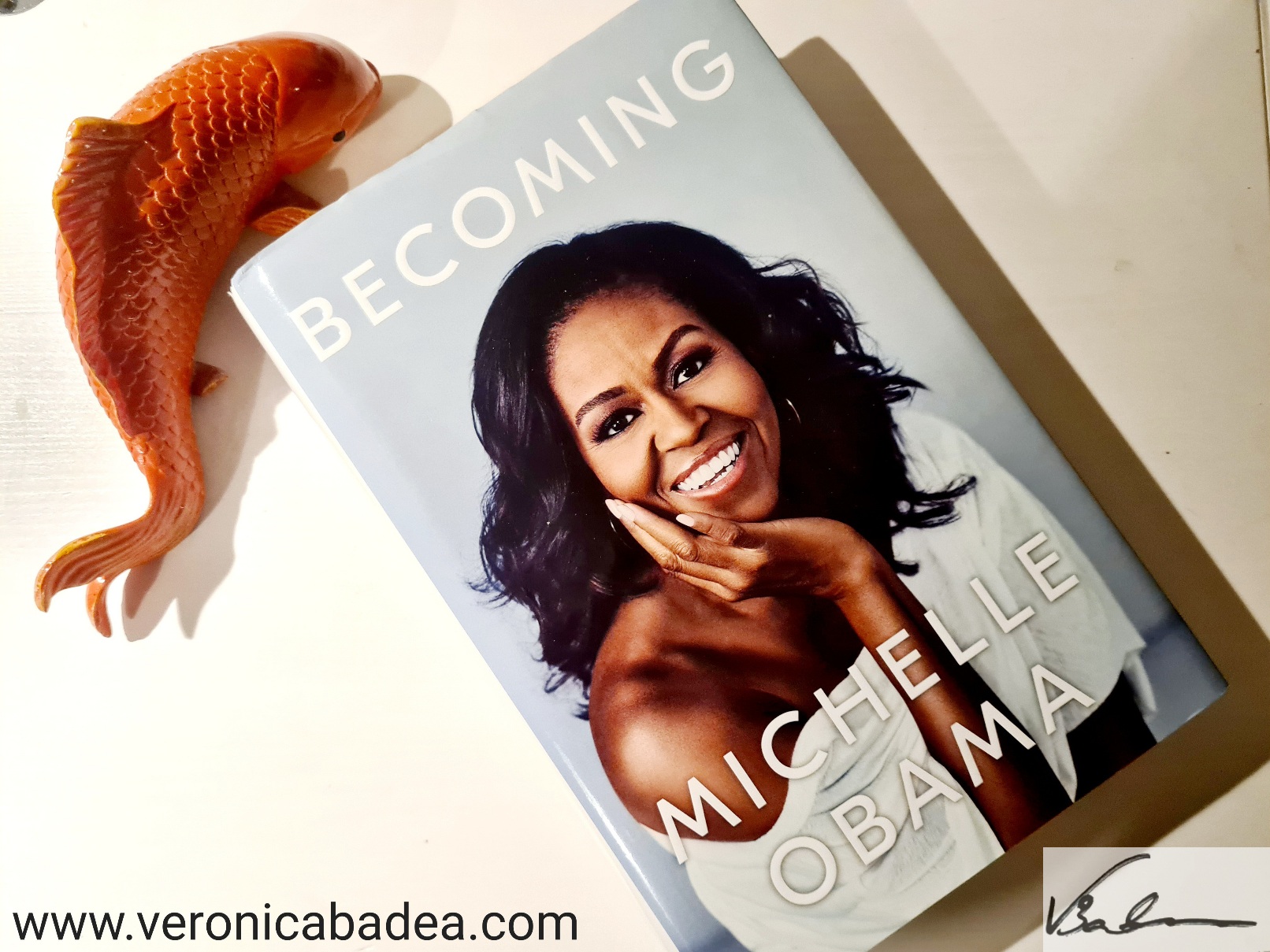 photo of Michelle Obama's book Becoming, hardcover